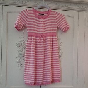 Pink Striped Kids Dress